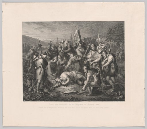Arnold von Winkelried at the Battle of Sempach, 1386
