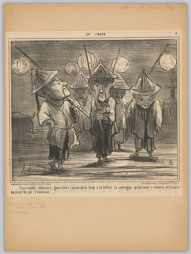 Chinese Patrol, Warriors Who Took Too Literally the Order to Illuminate the Enemy's March......