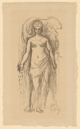 Standing Female Figure, Partially Veiled