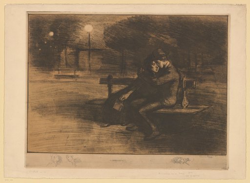 Lovers on a Bench