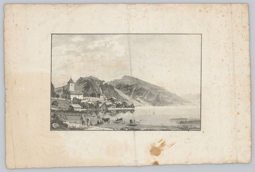View of Spiez on Lake Thun