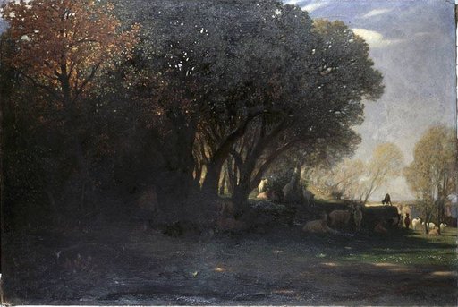 Landscape with a Family of Satyrs and a Herd of Goats