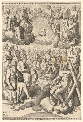 Lamb of God, Surrounded by Apostles, Prophets, Martyrs, and Saints