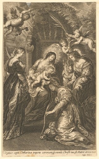 Mystical Marriage of St. Catherine of Alexandria with Christ