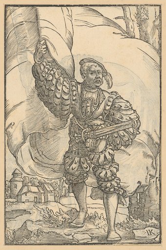 Standard-Bearer Advancing and Shouting
