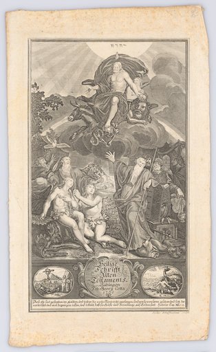 Title Page to the "Holy Scripture of the Old Testament", Tübingen: Joh. Georg Cotta, 1730
