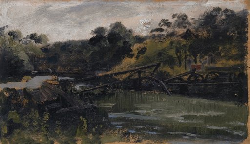The Collapsed Birs Bridge after the Railway Accident at Münchenstein on June 14, 1891