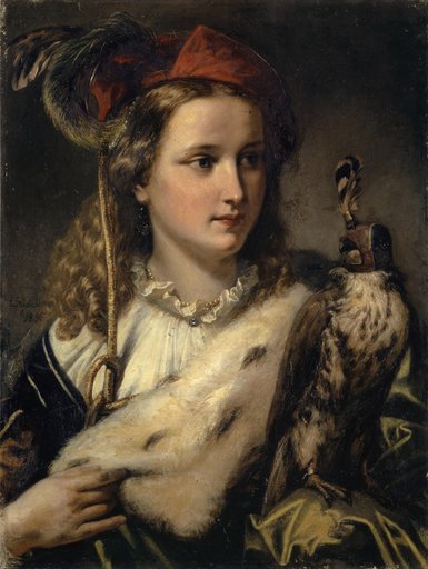 Noble Maiden with a Falcon