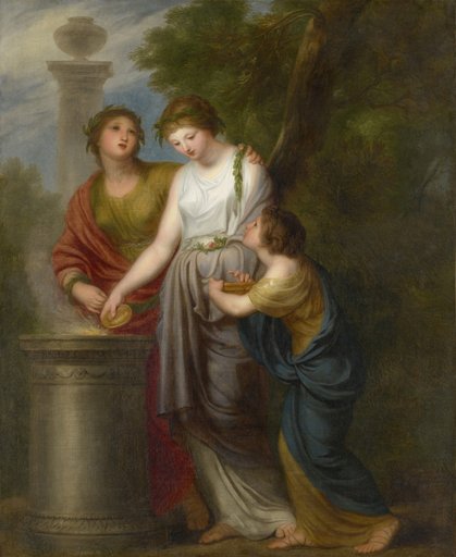 Young Women at an Altar of Sacrifice