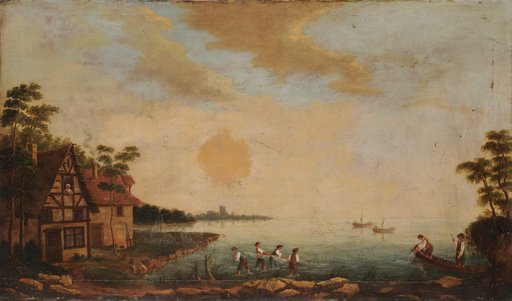 Landscape with Fishermen at a Bay