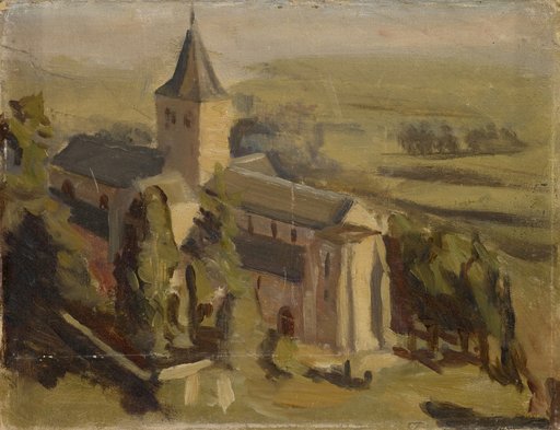 Landscape with a Medieval Church