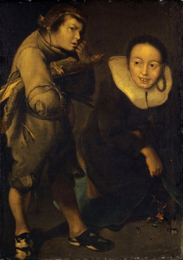 Two Shivering Children: Allegory of Winter