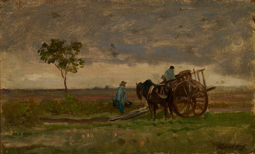 Wide Landscape with a Farmer's Cart