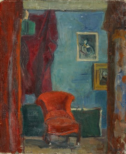 Interior with Red Fauteuil