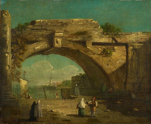 Capriccio with Ruined Arch and Landing Place