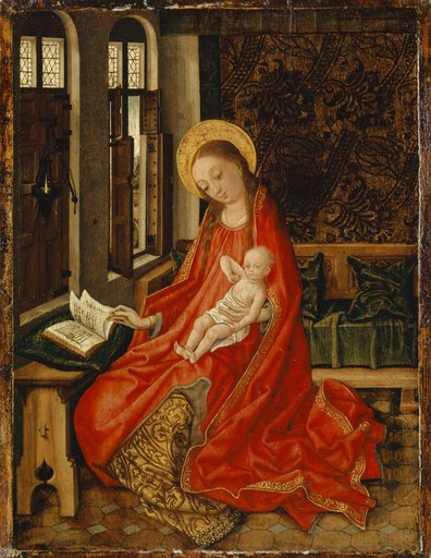 Madonna with Child in an Interior