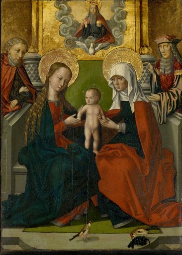 Saint Anna with the Child Jesus, Joseph, Joachim, God the Father, and the Holy Spirit