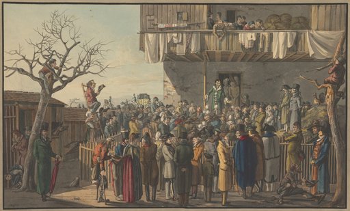 Baroness Krüdener and a Crowd in Grenzach
