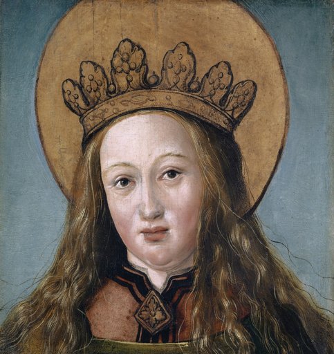 Head of a Female Saint
