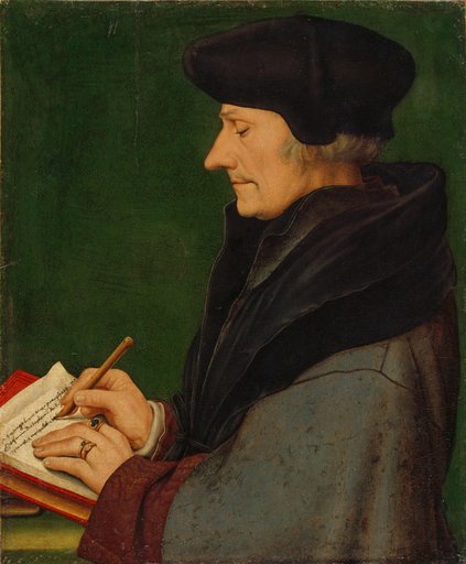 Portrait of the Writing Erasmus of Rotterdam