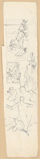 Composition Sketches for Helios in the Chariot