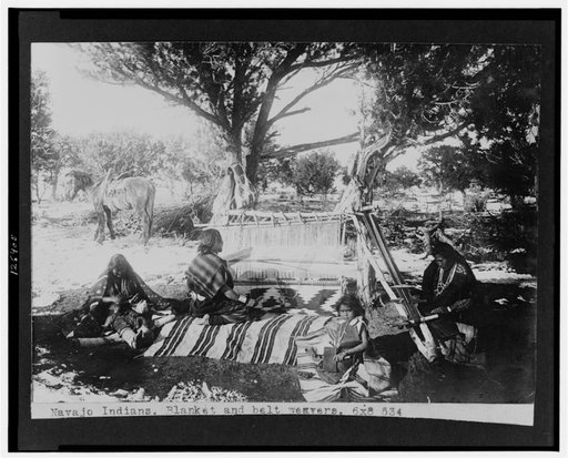 Navajo Indians, blanket and belt weavers