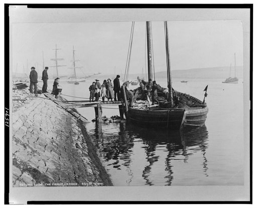 Return from the fishing, Lerwick