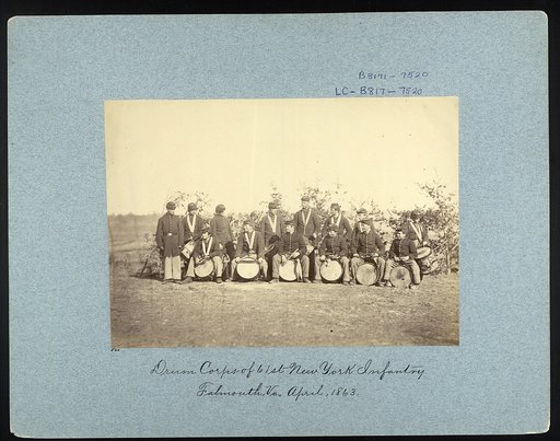 Drum Corps of 61st New York Infantry, Falmouth, Va., March, 1863