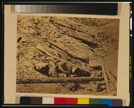 Dead confederate soldier, Petersburg, Va.