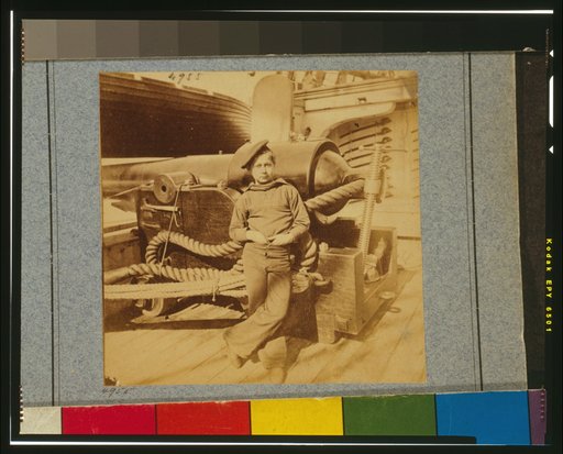 "Powder monkey" on U.S.S. New Hampshire, off Charleston, S.C.