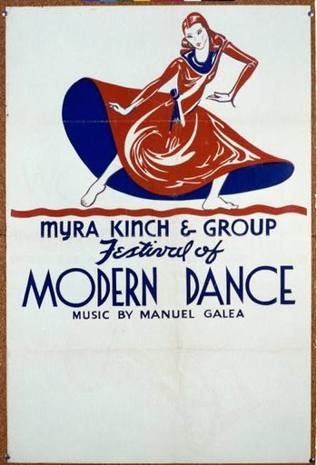 Festival of modern dance - Myra Kinch & group Music by Manuel Galea.