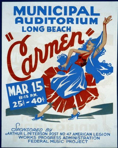 "Carmen" Municipal Auditorium, Long Beach.