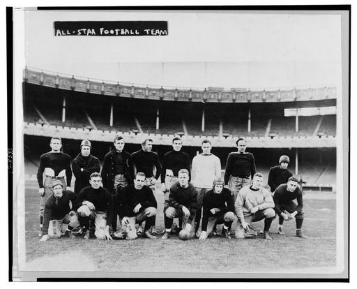 All Star football team which played Rutgers, Nov. 13, 1915