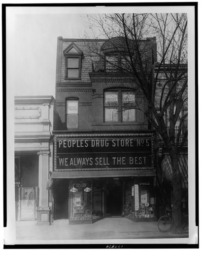 Exterior of People's Drug Store, No. 5, 804 H Street, NE, Washington, D.C.