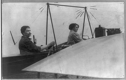 Women in airplanes: Mr. & Mrs. Wagner