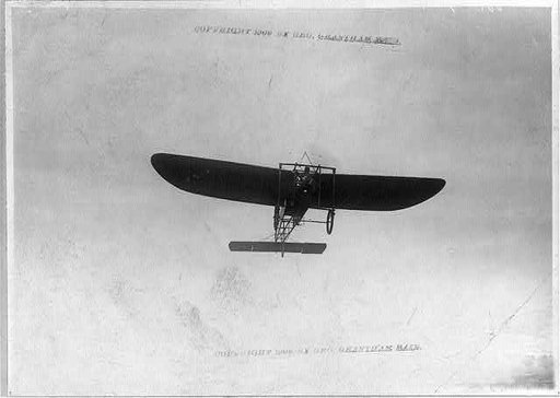 Louis Bleriot crossing from Calais to Dover in his monoplane, July 25, 1909[?