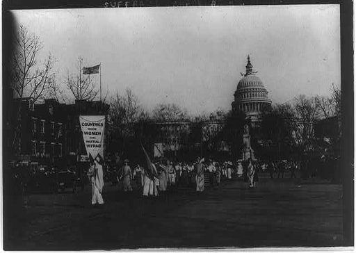 Suffrage parade, Wash. D.C.