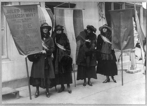 Suffragettes Picketing in N.Y.C. From Washington