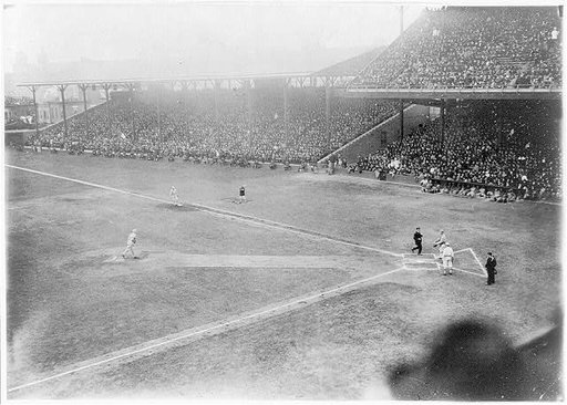 Christy Mathewson pitching 2nd game of 1913 World Series. Phila., Pa. Oct. 8, 1913. NY Giants won, 3-0 in 10 innings, over Phila. Athletics