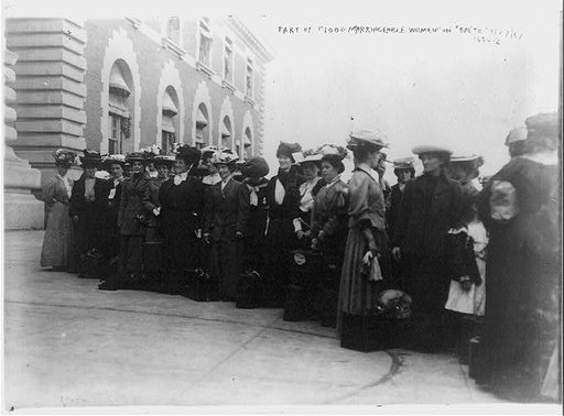 Part of 1000 marriageable women on "Baltic"