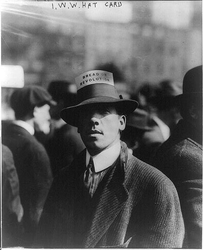 I.W.W. hat card