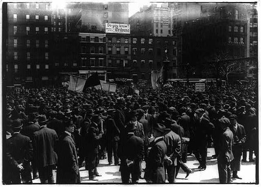 Crowd in Union Square, NYC