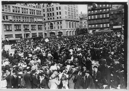 Anarchists - May Day crowd in Union Square