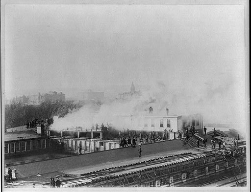 Washington, D.C., Fire Department activities - fighting Treasury fire