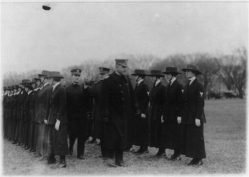 Navy girls on review, Washington, D.C.