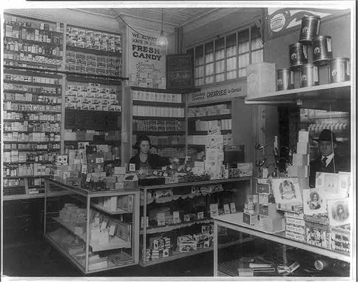 Probably interior of a People's Drug Store in Washington, D.C.