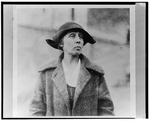 Mrs. Dorothy Sutton, "in charge" of Near East Relief,  half-length portrait, standing, facing slightly right