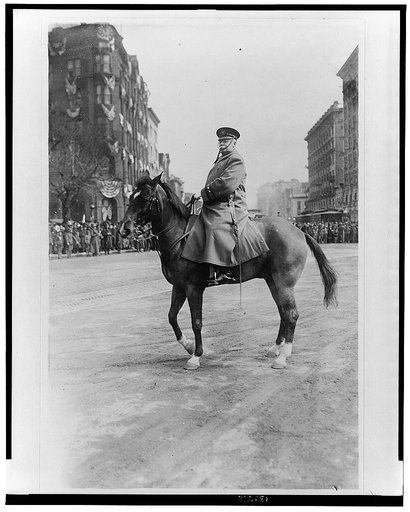 Major General Hugh Lenox Scott on Pennsylvania Avenue, Washington, D.C.