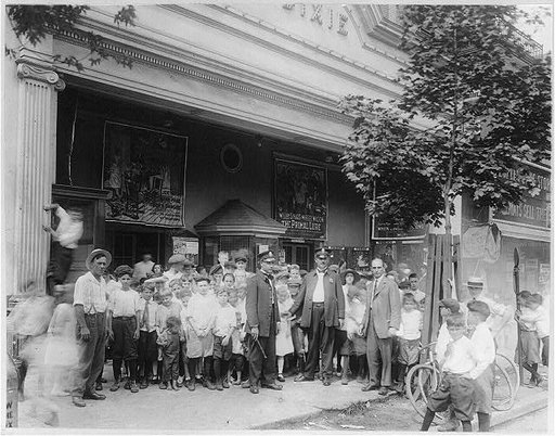 Crowd in front of the Dixie Theater, Washington, D.C.