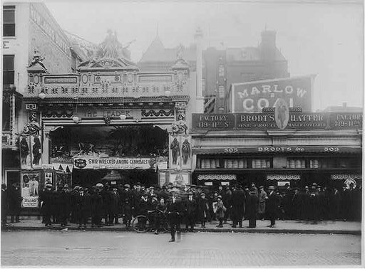 Lust's Leader Theater, Washington, D.C., showing "Ship Wrecked Among Cannibals"